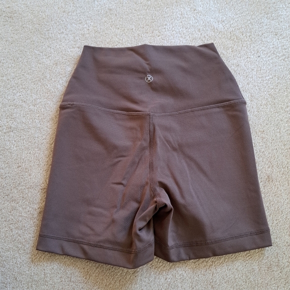 Reflex Active Shorts 2 Pack Green Brown Size XS High Waisted Stretch Shorts New! - Picture 11 of 16